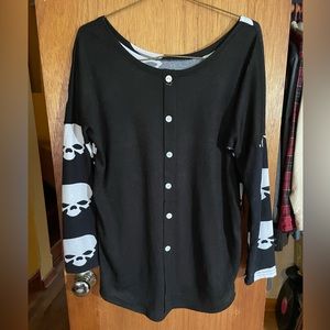 Cardigan With Skulls Size L